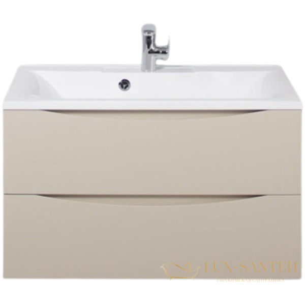 тумба под раковину belbagno marino marino-800-2c-so-co-p 80 см подвесная, crema opaco