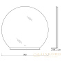 зеркало belbagno spc spc-rng-900-led-tch-mens с подсветкой, с сенсорным выключателем