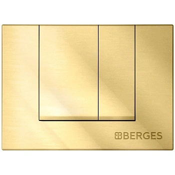 кнопка berges square 040049 для инсталляции novum s9, золото