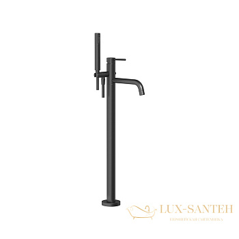 смеситель напольный для ванны gessi emporio via tortona 24943.299, black xl