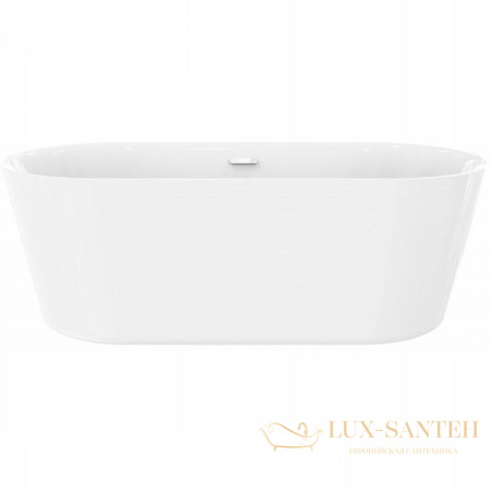 акриловая ванна belbagno bb306-1675 167х80 без гидромассажа, белый