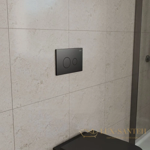 клавиша смыва d&k venice db1029025 для инсталляции, черный матовый