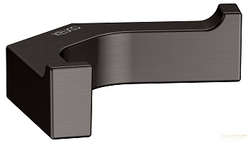 крючок двойной keuco edition 11, 11115350000, титан черный шлифованный