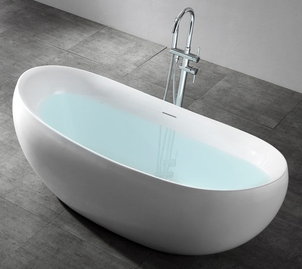 акриловая ванна abber ab9236, цвет белый