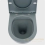унитаз подвесной безободковый aquame aqm2002mgr, с быстросъемным сиденьем softclose, серый матовый