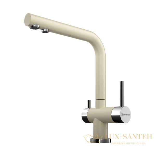 смеситель для кухни omoikiri nagano-be, 4994044, цвет ваниль