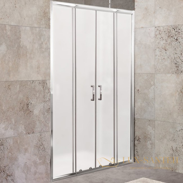 душевая дверь belbagno unique unique-bf-2-170/200-m-cr 200 см профиль хром, стекло матовое