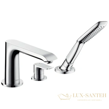 смеситель для ванны hansgrohe metris 31190000, хром