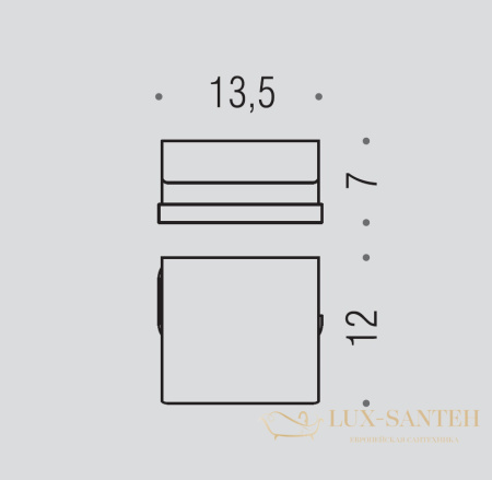 бумагодержатель colombo design time w4291 с крышкой, хром