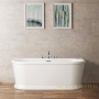 акриловая ванна belbagno bb408-1500-800 150х80 без гидромассажа, белый