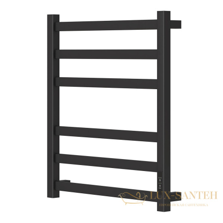 полотенцесушитель 500x600 электрический point меркурий pn83856b п6, диммер справа, черный