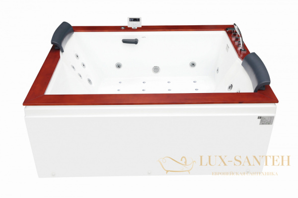 ванна акриловая гидромассажная gemy g9052 ii k r, белый