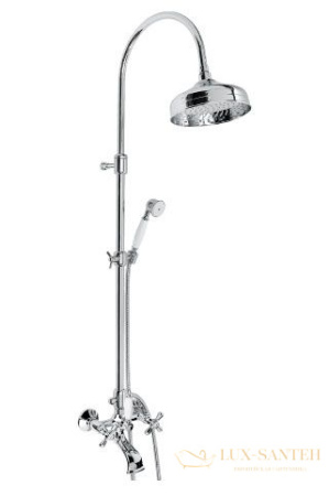 душевая колонна emmevi 1261181co, хром-золото