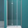 душевая дверь belbagno albano albano-bs-13-80+80-c-cr 160 см профиль хром, стекло прозрачное 