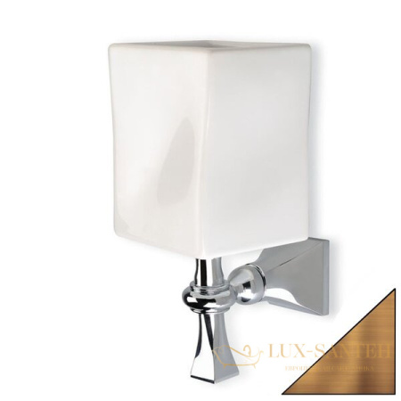 стакан керамический stil haus prisma pr10(25-bi) настенный, бронза-белая керамика