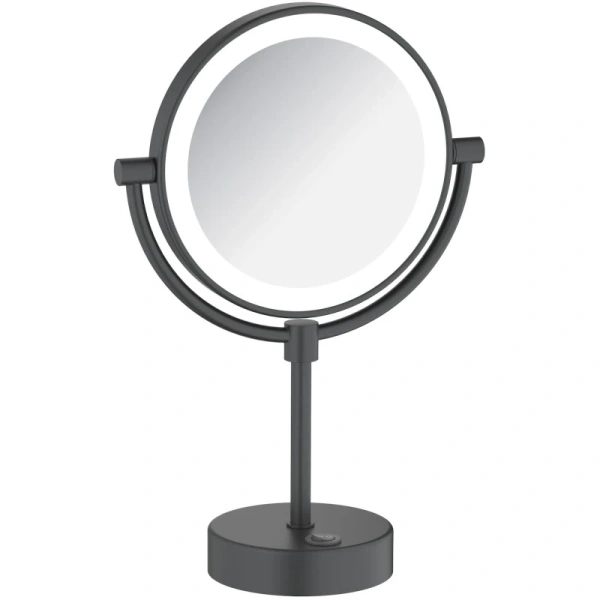 косметическое зеркало timo saona 13276/03 x 5, черный матовый