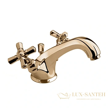 смеситель для раковины, nicolazzi teide four, 1932bz45, с донным клапаном, бронза