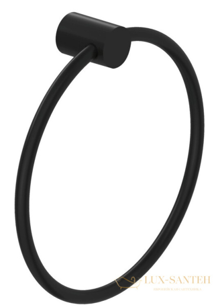 полотенцедержатель-кольцо 200 мм, kludi vela r, 5897839, черный матовый