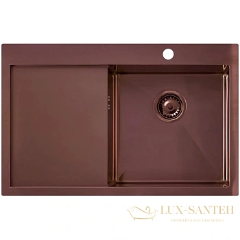 кухонная мойка seaman eco marino smv-780l-copper2.a, аметист