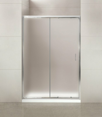 душевая дверь belbagno uno uno-bf-1-125-p-cr 125 см профиль хром, стекло рифленое 