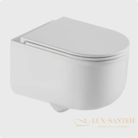 унитаз подвесной безободковый aquame aqm2013pro, смыв торнадо, с быстросъемным сиденьем softclose, белый глянцевый