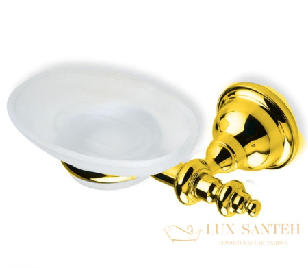 мыльница стеклянная stil haus elite el09(16) настенная, золото
