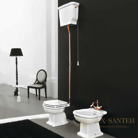 механизм слива artceram hermitage hea006 72 для высокого бачка, бронза