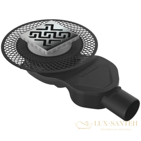 душевой трап berges platz norma 090160 99x99/50 мм, матовый хром