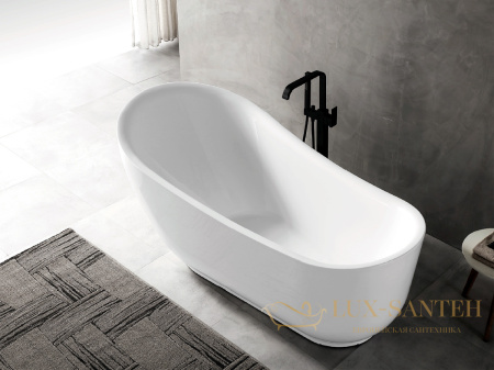 ванна акриловая свободностоящая abber ab9288, белый глянцевый