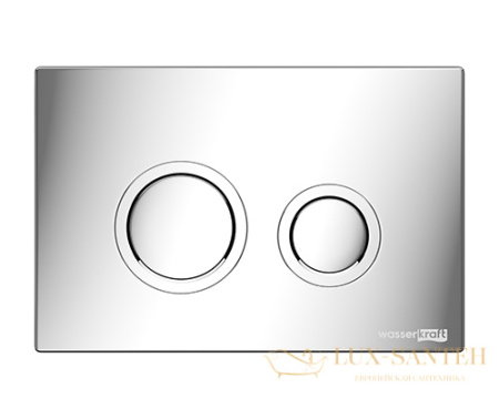 инсталляция для унитаза wasserkraft abens 20 20tlt.010.me.wh.ch01 с панелью смыва, хром