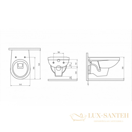 комплект berges 043340: подвесной унитаз gamma с системой инсталляции atom 410 и панелью смыва, белый/хром глянцевый