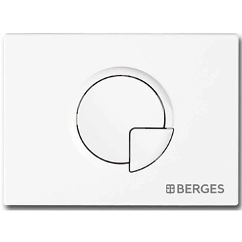 кнопка berges ring 040024 для инсталляции novum r4, белый soft touch