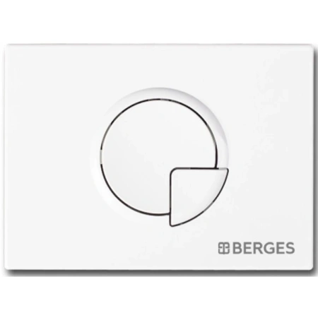 кнопка berges ring 040024 для инсталляции novum r4, белый soft touch