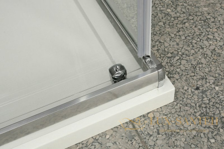 душевой уголок belbagno unique unique-ah-1-100/115-100-c-cr 115х100 см профиль хром, стекло прозрачное 