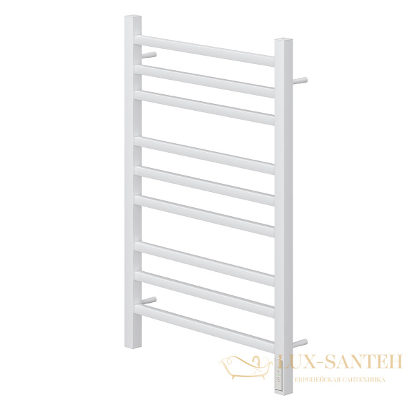 полотенцесушитель 500x800 электрический point вега pn71858w п9, диммер справа, белый
