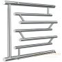 полотенцесушитель ника econ пм-3 60/50 с полкой, цвет хром