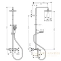 душевая система hansgrohe vernis blend showerpipe 200 термостатическая (26274000)