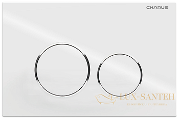 панель смыва charus tm, spazio, fp.330.11.01, белый глянцевый