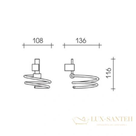 держатель фена schein durer 262hd, хром