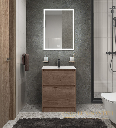 тумба под раковину belbagno kraft 39 kraft39-600/390-2c-pia-rt 60 см, rovere tabacco