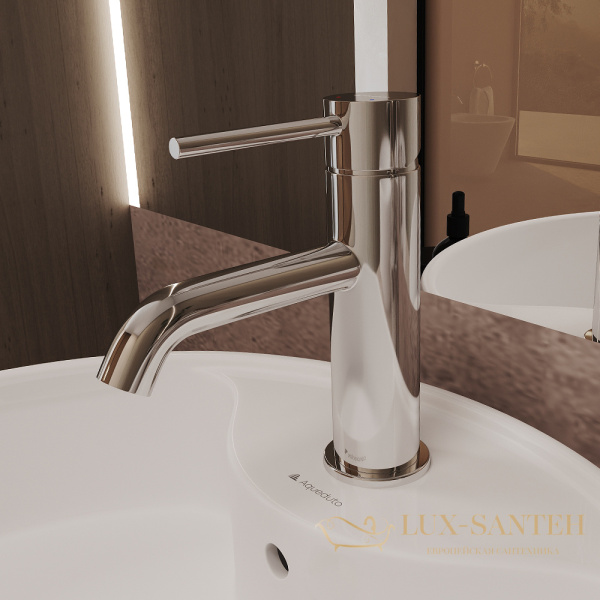 смеситель для раковины aqueduto cano m, can0200, хром