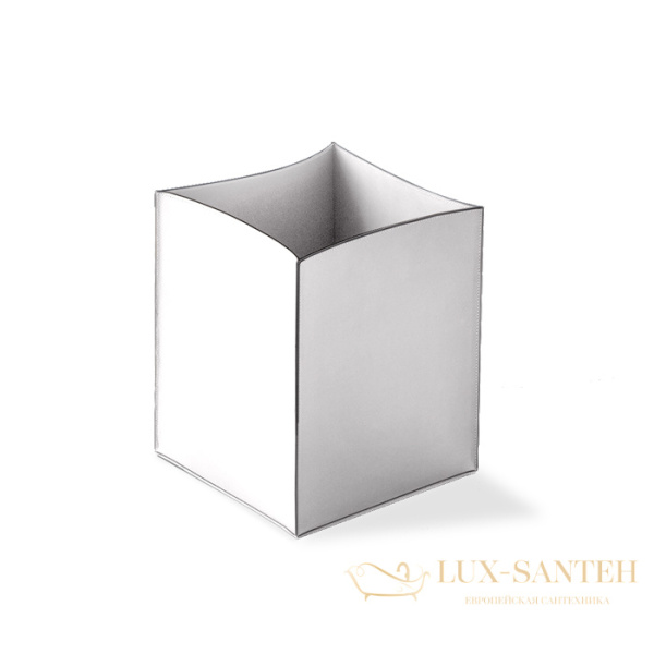 корзина для бумаг напольная decor walther nappa pk, 0938750, натуральная кожа, белый