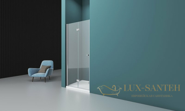 душевая дверь belbagno albano albano-bs-12-100-c-cr 100 см профиль хром, стекло прозрачное