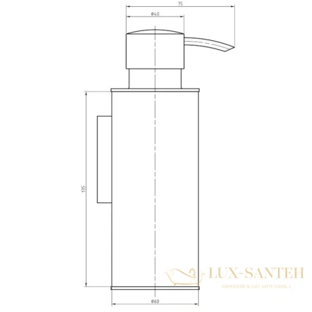 дозатор langberger 70769 250 мл, хром