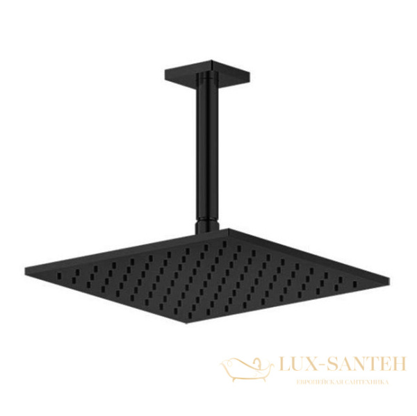 верхний душ gessi rilievo 59159.299 250*250 мм, black xl