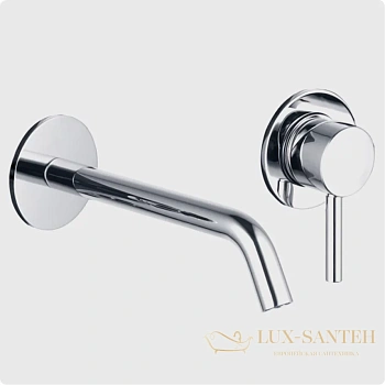 смеситель для раковины встраиваемыйaquame siena aqm6215cr, с внутренней частью, хром