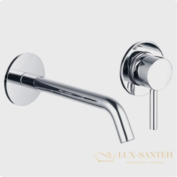 смеситель для раковины встраиваемыйaquame siena aqm6215cr, с внутренней частью, хром