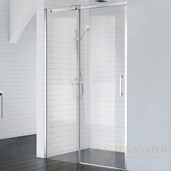 душевая дверь belbagno acqua acqua-bf-1-100-c-cr 100 см профиль хром, стекло прозрачное