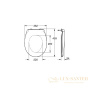 сиденье с крышкой grohe bau ceramic 39493000, с микролифтом, белый