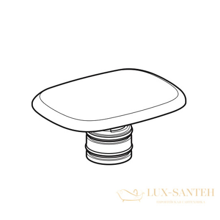 керамическая крышка сливного отверстия geberit myday 595775000, белый